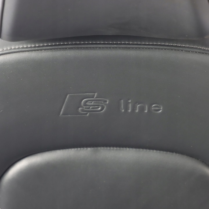 фото №10, Audi q5 8r сидіння переднє s-line з підігрівом шкіра soul чорний праві