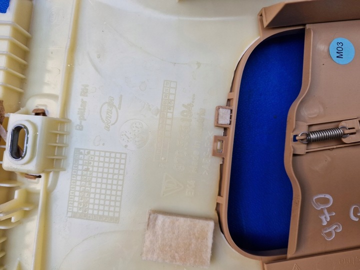 фото №13, Стійка b маскувальна накладка захист права porsche panamera 970 luxor бежевий beż