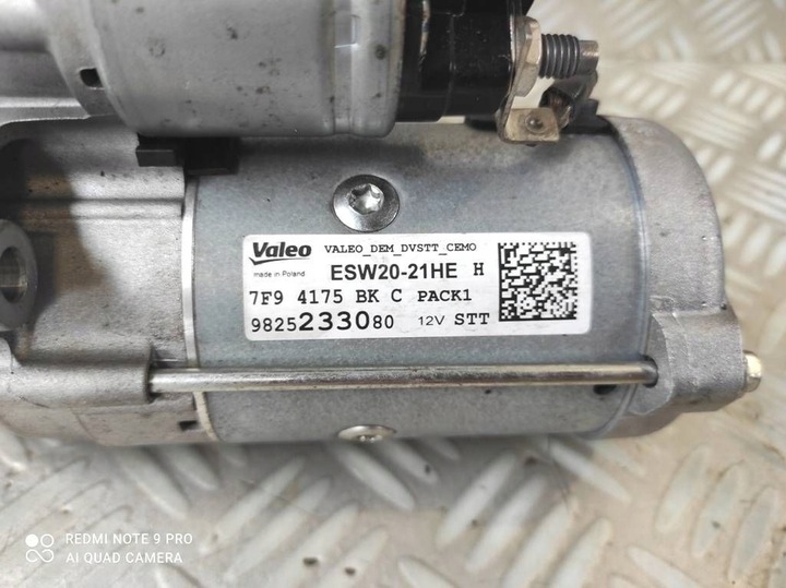 фото №7, Peugeot 208 i рестайлинг 1.5 b-hdi стартер valeo 9825233080 esw20-21he