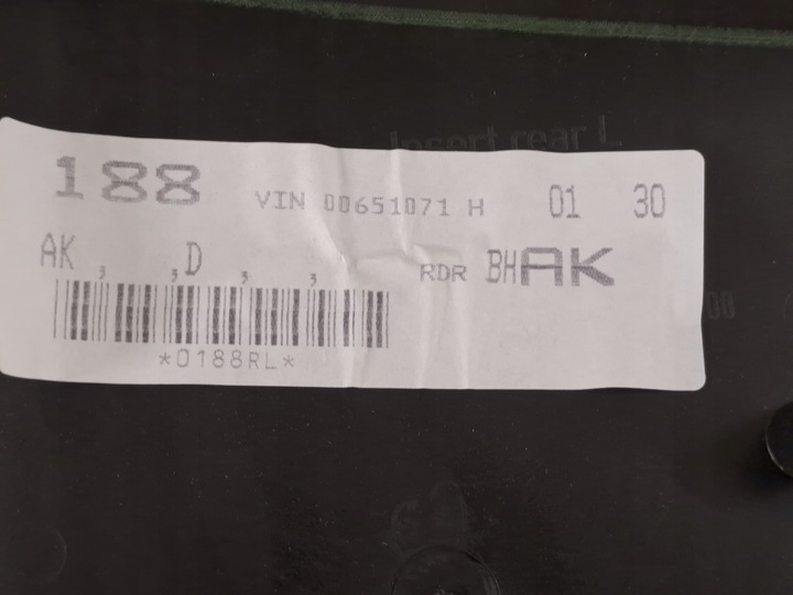 фото №10, Suzuki sx4 s-cross 18r 1.4t рестайлинг боковина обивка дверь левый зад