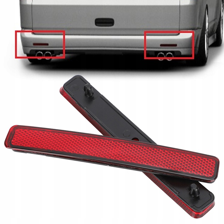 фото №12, Відбивач бампера заднього зад vw transporter t5