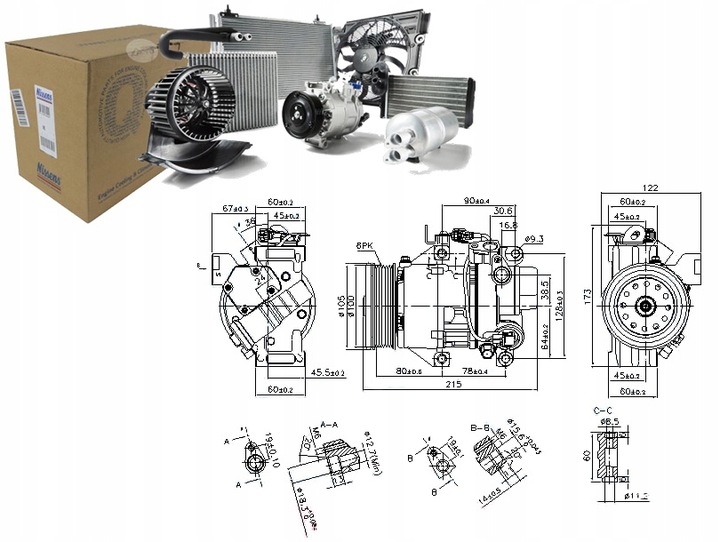 фото №14, Компрессор кондиционера nissens 89443 8831052590