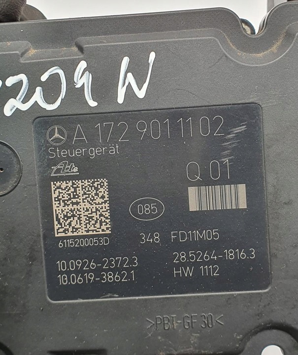 фото №5, Насос abs абс mercedes w204 1.8 cgi a1729011102 a1724314912