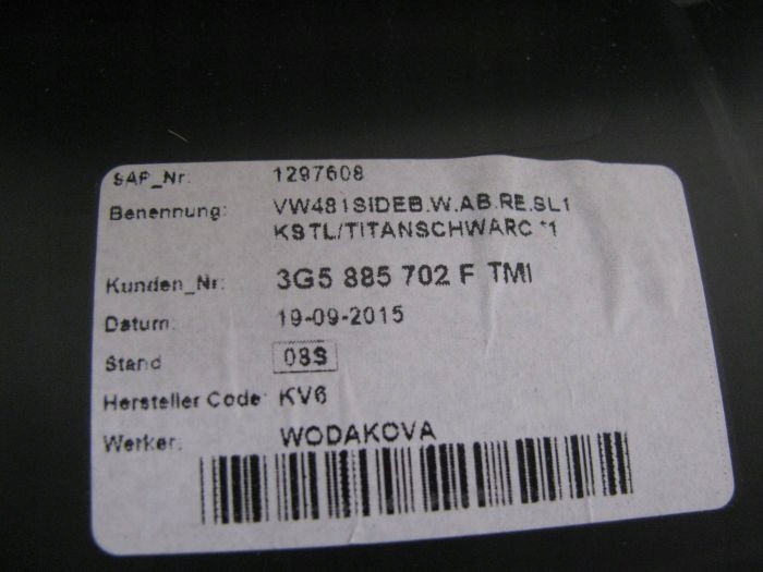 фото №8, Vw passat b8 3g5 sedan подушка сиденья зад задняя