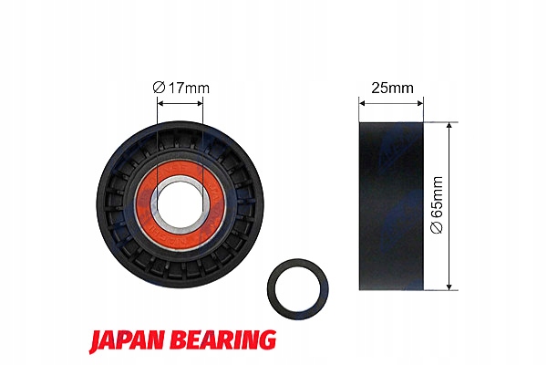 фото №2, Ролик натягувач ремінь генератора dodge caliber 06- jeep compass 07-