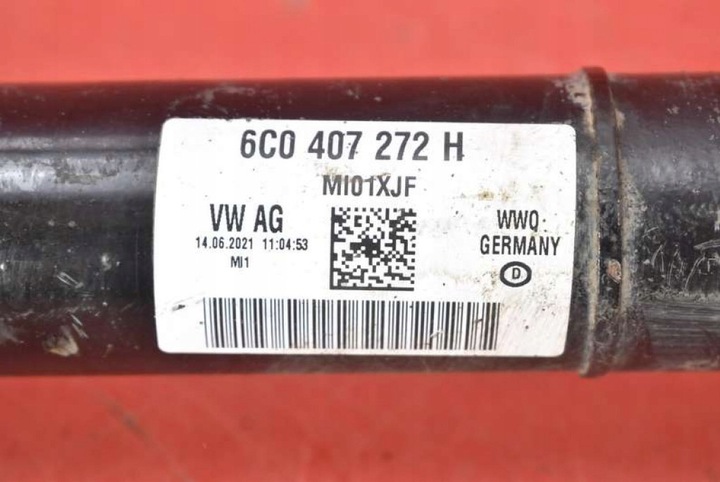 фото №9, Полуось правая перед механическая коробка передач 6c0407272h skoda fabia 3 iii 1.0 mpi 75 km 18-21