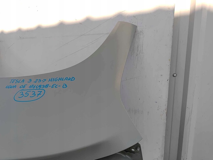 фото №7, Tesla модель 3 highland 23- кришка кришка багажника нова оригінальний номер 3537