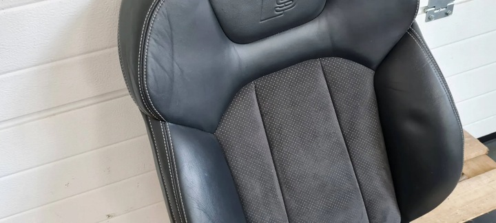 фото №10, Q7 4m ii обшивка сиденья сиденье кожа алькантара правая правые перед