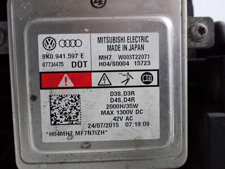 фото №12, Лампа левый перед ксенон led европа комплектная 5n1941751b vw tiguan i рестайлинг 15r