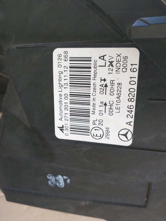 фото №6, Лампа лівий перед mercedes b клас w246 a2469200161 біржа po