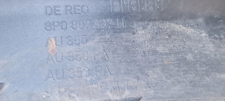 фото №7, Бампер audi a3 рестайлинг 8p0 перед 8p0807437h