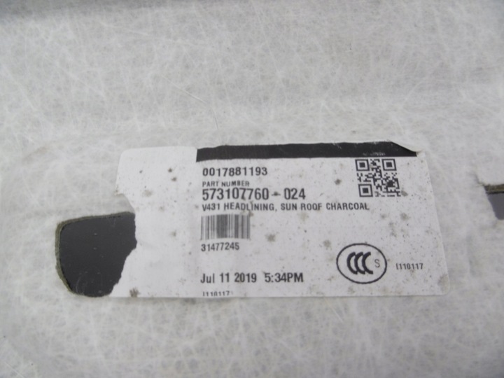 фото №15, Потолок volvo s60 iii панорама чёрная r-design оригинал volvo