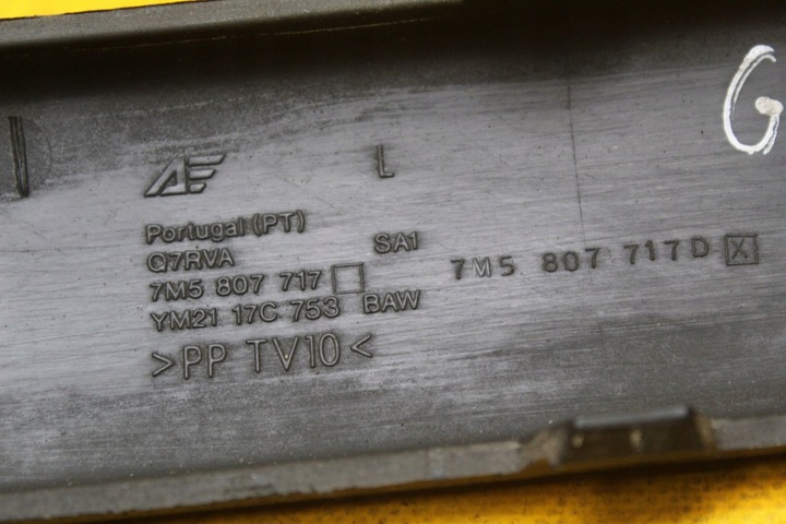 фото №8, Планка бампера левый перед galaxy mk1 fl 7m5807717