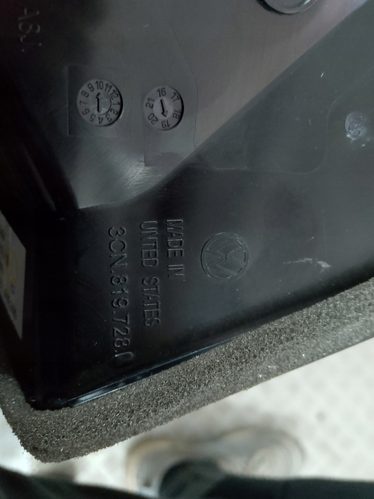 фото №3, Vw atlas рестайлінг 2021 рамка панель повітропровід 3cn819727