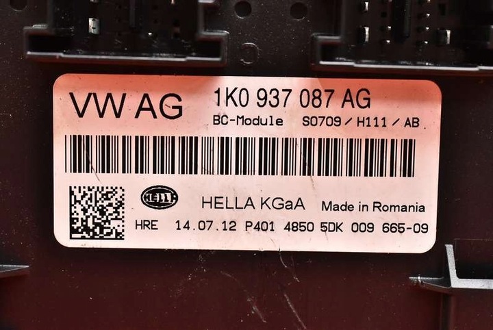фото №7, Модуль комфорта 1k0937087ag skoda superb 2 ii 1.8 tsi 160 km 08-13