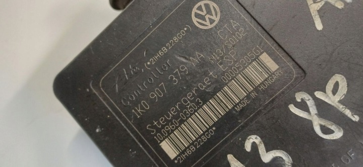 фото №6, Audi a3 8p 07r главный тормозной цилиндр abs 1k0907379aa 1k0614517ae