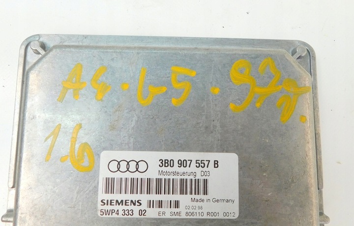 фото №8, Audi a4 b5 1.6 94-01 компьютер блок управления двигателя 4b0907557b