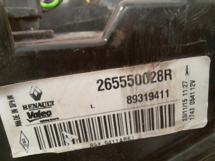 фото №8, Renault megane iii универсал 08-16 лампа зад задняя левая наружная 265550028r
