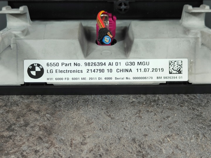 фото №6, Дисплей монитор экран навигация навигации mgu bmw g30 g31 f90 9826394