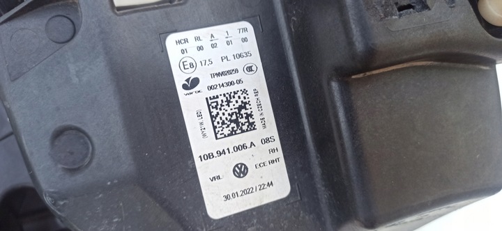 фото №13, Vw id3 id.3 лампа правые перед полный led 10b941006a eu