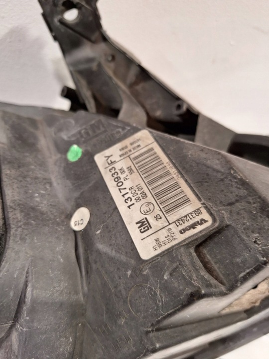 фото №10, Лампа перед ксенон ліва 13170933 opel vectra c рестайлінг 05-