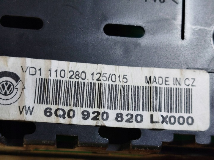 фото №7, Volkswagen polo 2004 спідометр  / спідометр дизель 6q0920820l