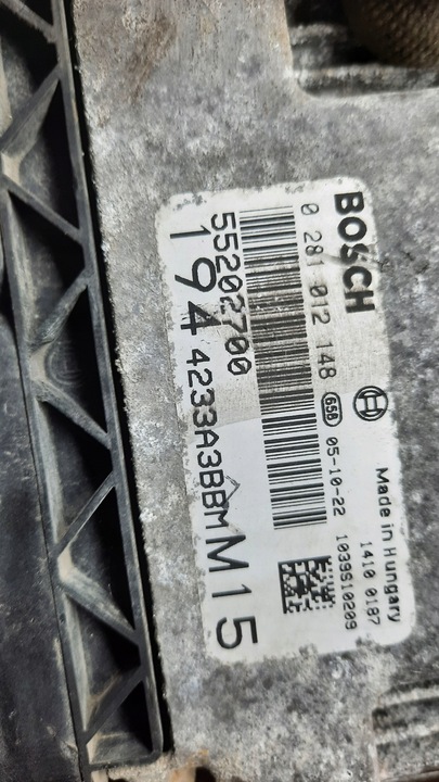 фото №4, Компьютер двигателя 55202700 fiat croma ii 1.9 jtd