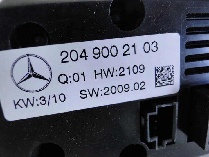 фото №7, Mercedes c клас w204 204 панель кондиціонера