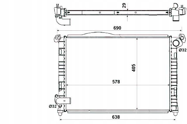 фото №2, Радіаторів mini cooper one 01- nrf