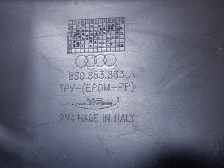 фото №4, Audi tt tts 8s брызговик левый 8s0853833a