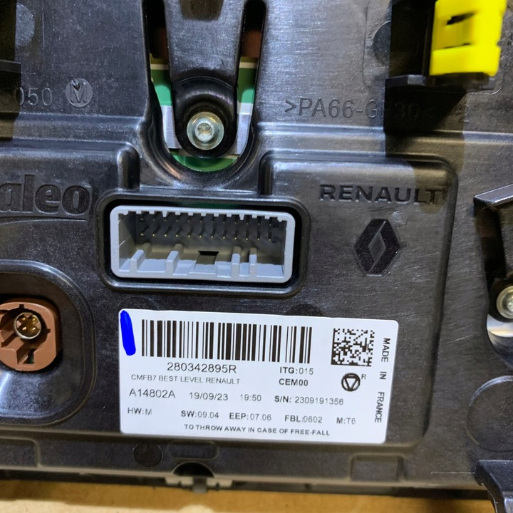 фото №3, Renault clio v captur ii дисплей экран радио навигация 280342895r