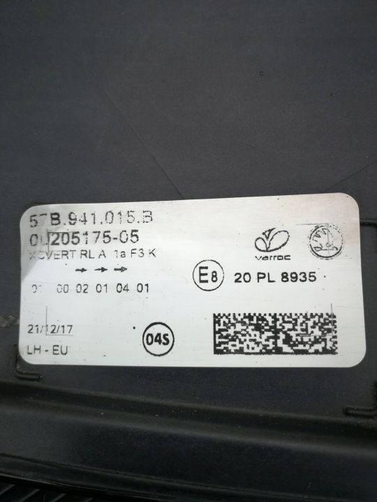 фото №12, Skoda karoq 57b 17- фара передняя левые перед полный led 57b941015b