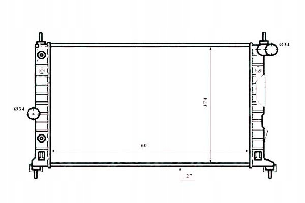 фото №2, Радіаторів saab 9-5 1,9tid 2,2tid 3,0tid 3,0 v6 01-