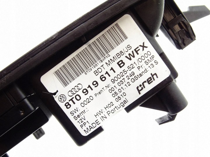 фото №6, Панель управление радио audi s4 b8 8t0919611b