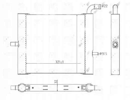 фото №1, Радиаторов воды 59176 nrf land rover discovery