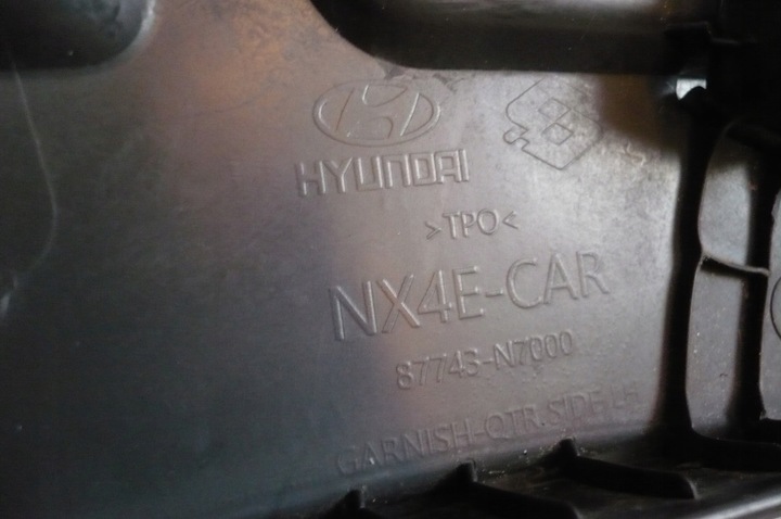 фото №12, Hyundai tucson iv 2020- планка крыльев левая зад