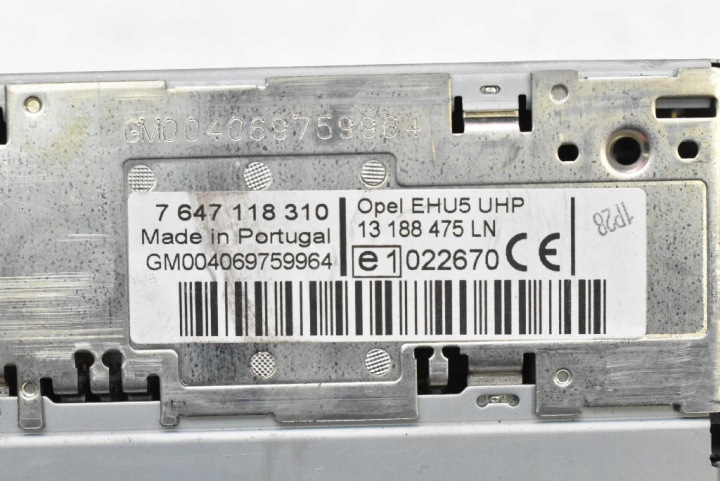фото №7, Магнитола автомагнитола (радио, проигрыватель) cd 13188475 opel meriva a 02-06