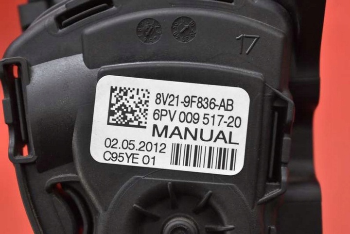 фото №9, Потенціометр педаль газу eu 8v21-9f836-ab ford fiesta mk7 1.6 tdci 90 km