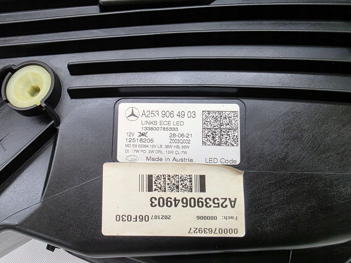 фото №10, Mb mercedes glc w253 рестайлінг лампа перед ліва повний led multibeam a2539064903