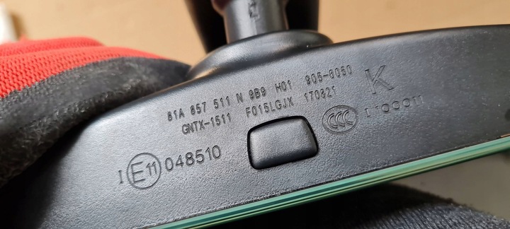 фото №6, Q3 83a зеркало заднего вида внутренние чёрные 81a857511n