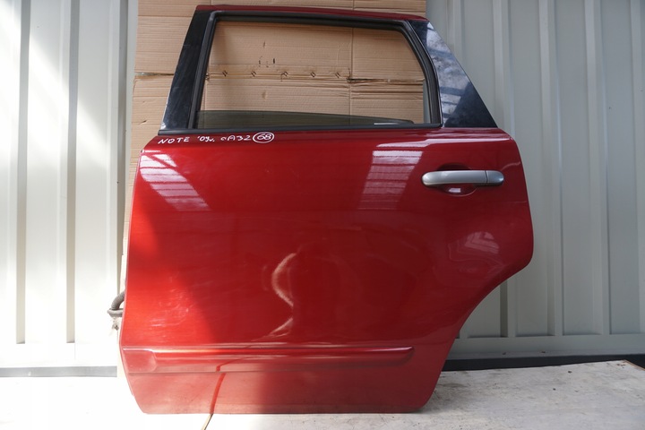 фото №1, Nissan note e11 рестайлінг двері ліві задні a32 2011рік скло червоний