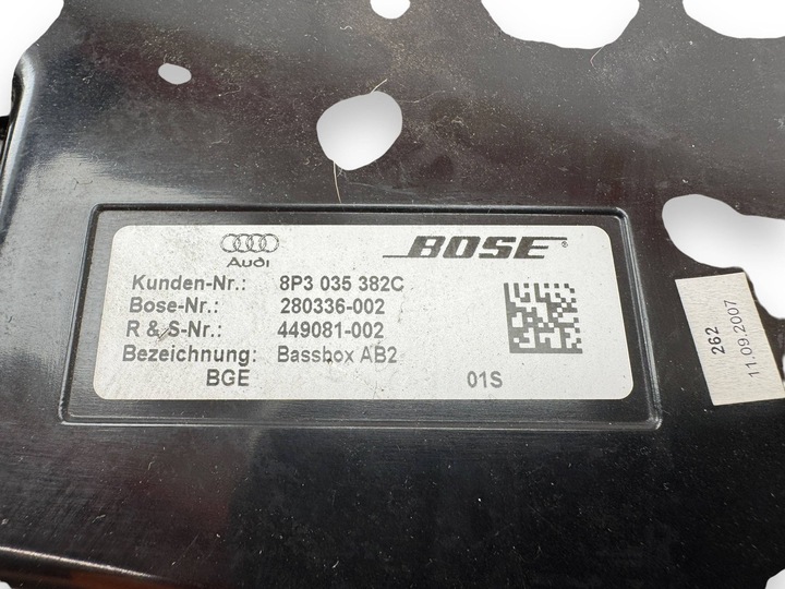 фото №7, Audi a3 s3 8p 2007 динамик низкочастотный