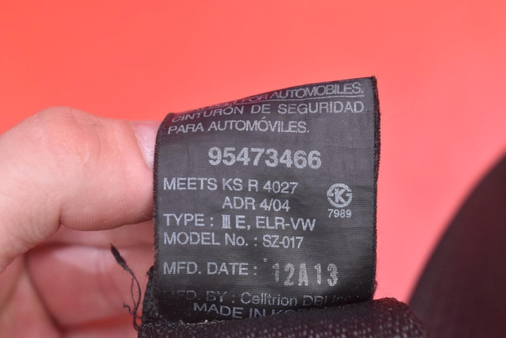 фото №10, Pas безопасности левый перед натяжитель 95473466 chevrolet captiva 1 i 11-13