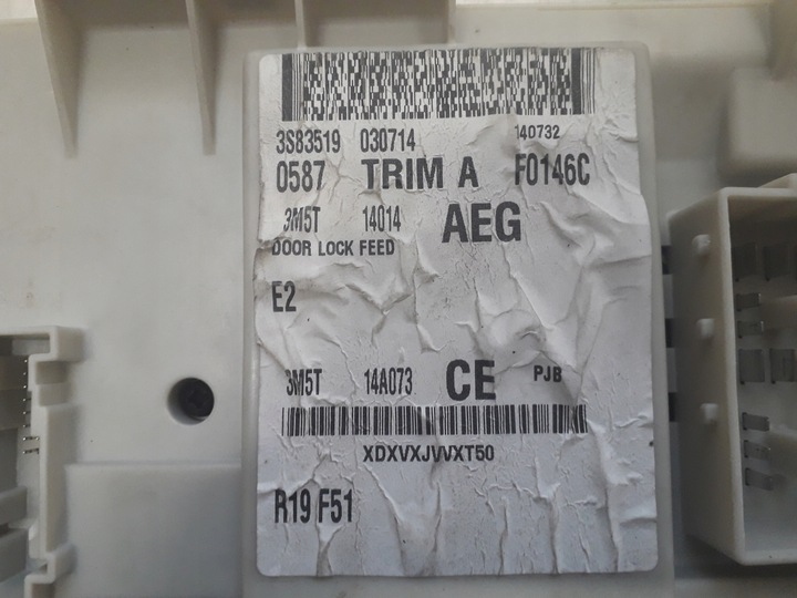 фото №7, Ford c-max 1 i 03-10 1.8 b набор стартовый иммобилайзер блок управления 3m5112a650gc