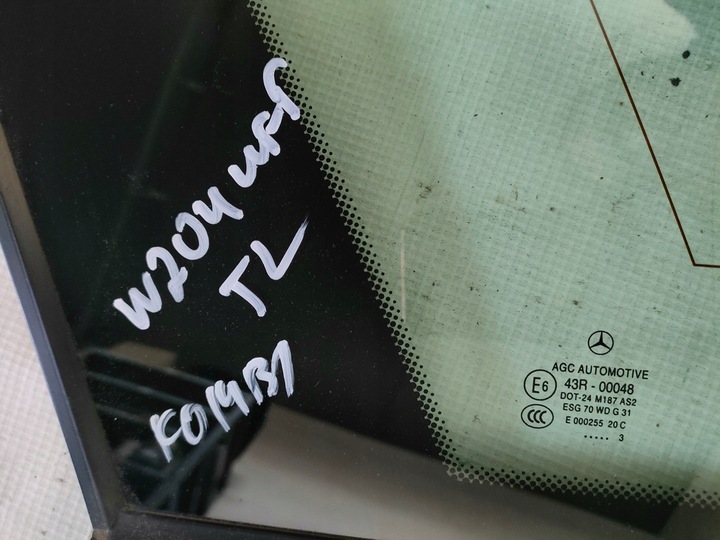 фото №6, Mercedes w204 универсал рестайлинг стекло кузовная левый зад