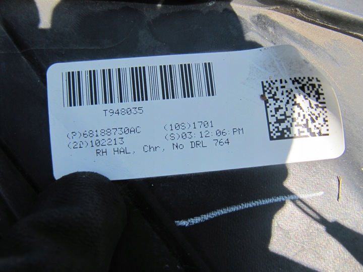 фото №15, Dodge durango рестайлинг 14- лампа левая оригинал ok перед передняя фара 2014