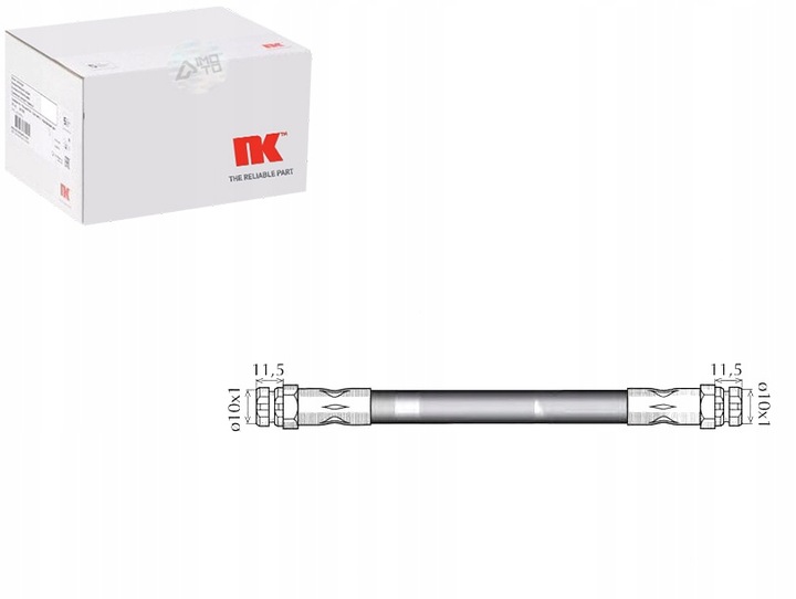 фото №1, Шланг тормозной vw touran 2.0 tdi 1t1. 1t2