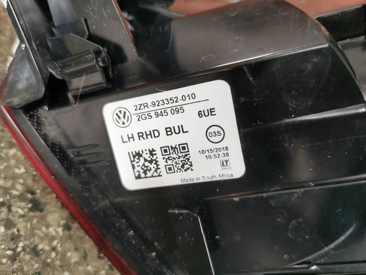 фото №7, Лампи лівий правий зад vw polo 2gs945095 2gs945096