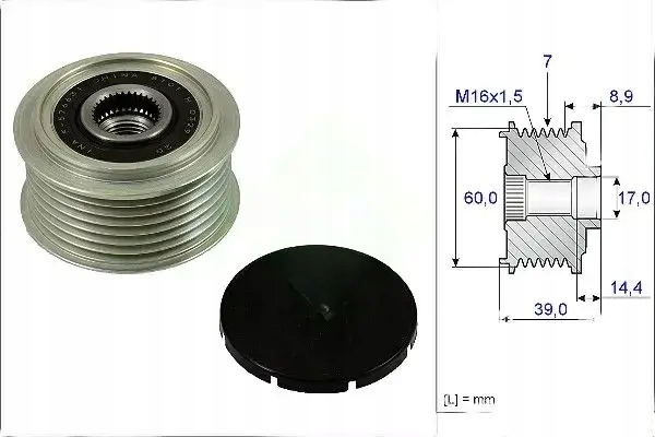 фото №1, Сцепление генератора колесо ременное 535 0245 10 ina