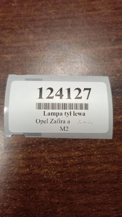 фото №13, Opel zafira a лампа левый зад